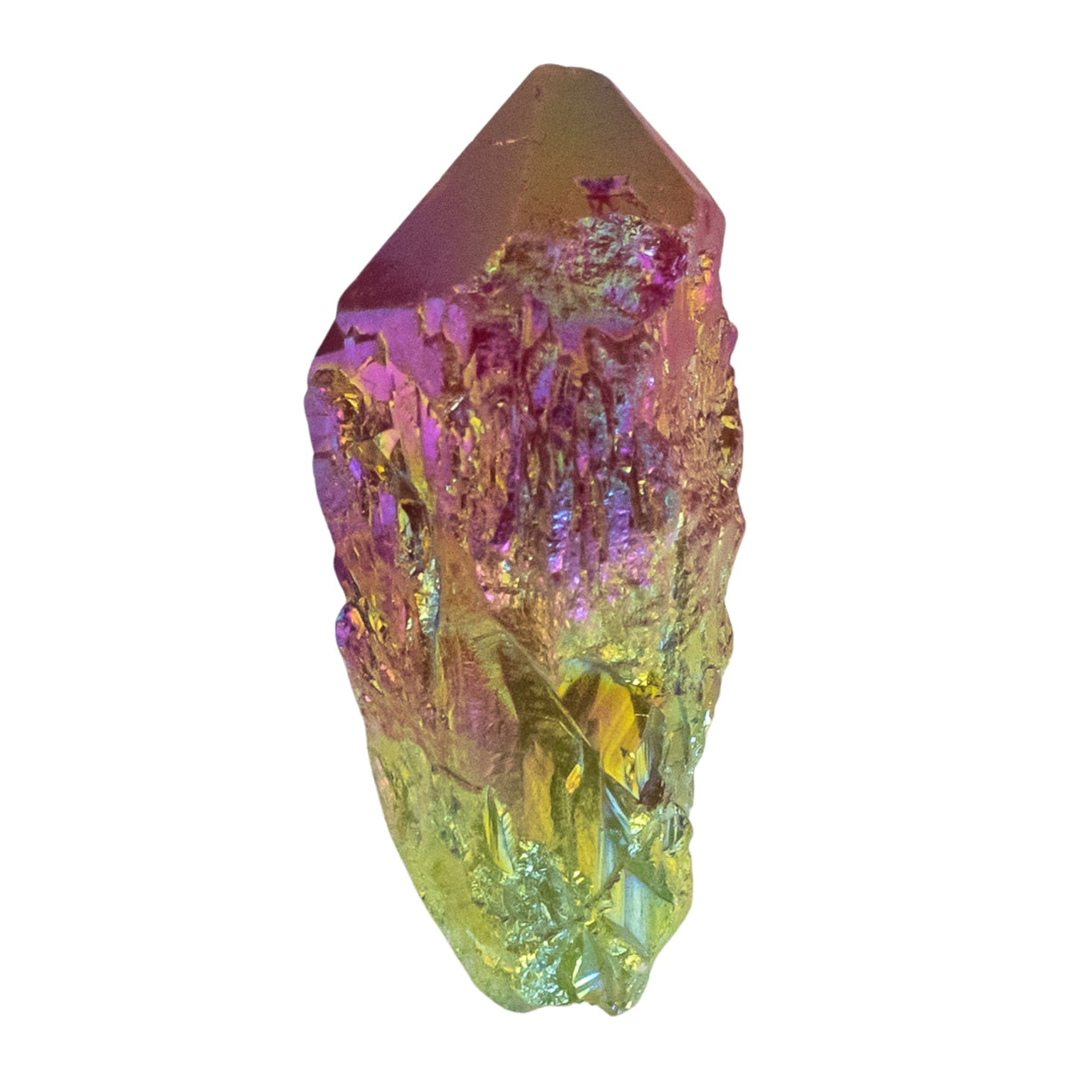 Green & Red Aura Quartz Point 1lb | | Wiccan Center