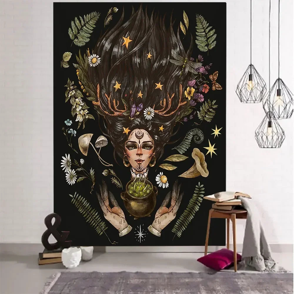 Witchy Design Tapestries | home decor | Wiccan Center