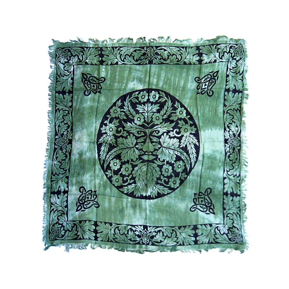 Greenman Altar Cloth Altar Cloth 18" x 18" | Altar Cloth | Wiccan Center