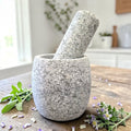 Grey Design Marble Mortar and Pestle 3.5"