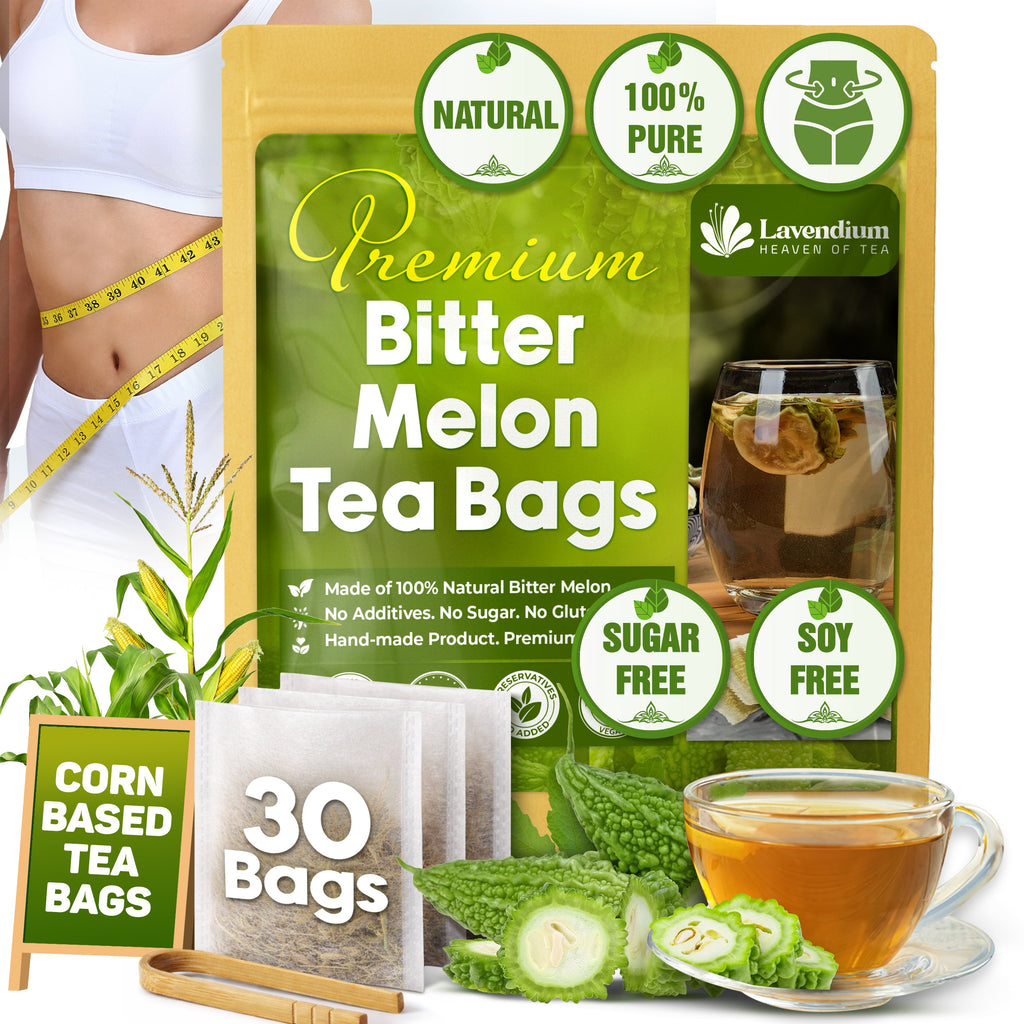 Bitter Melon Tea Bags, 100% Natural, Pure Bitter Melon. Bitter Melon Herbal Tea. Bitter Melon Fruit Tea. No Sugar, No Caffeine, No Gluten, Vegan | Tea | Wiccan Center