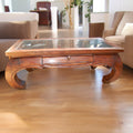 Opium Table with Glass Top | coffee table | Wiccan Center