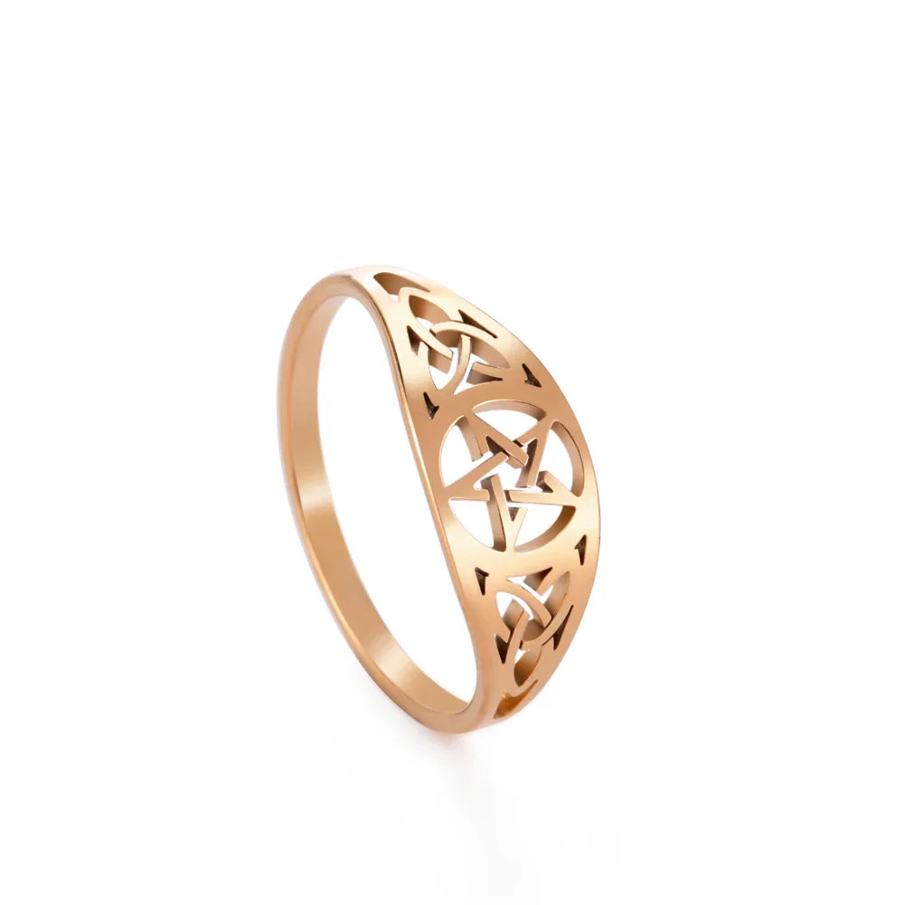 Pentacle Stainless Steel Rings