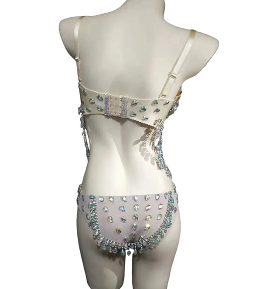 AB Crystals Beaded Showgirl Costume Set | Costume Sets | Wiccan Center