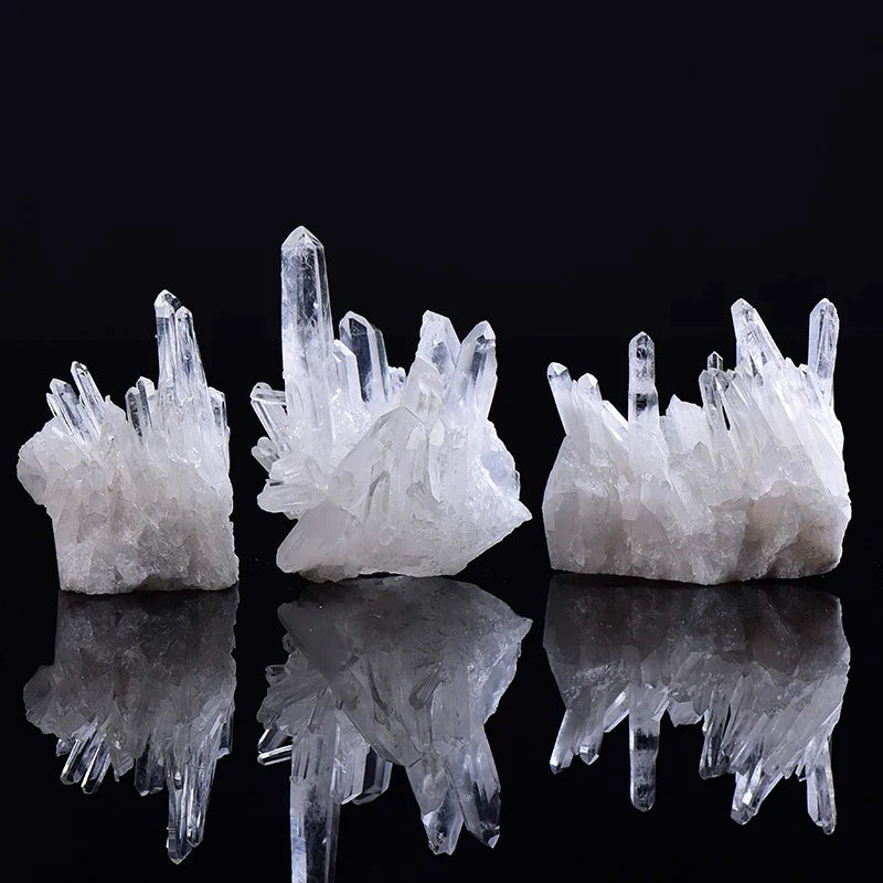 1PC Natural White Crystal Cluster Quartz Crystal