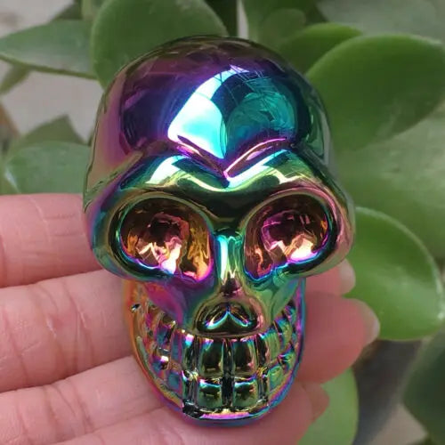 Rainbow Hematite Crystal Skull | Crystals | Wiccan Center