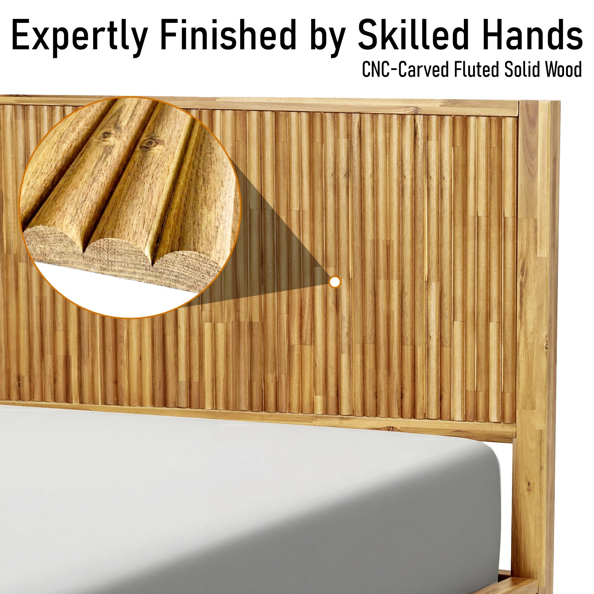 Bosk Solid Wood Bed Frame | Bed Frame | Wiccan Center
