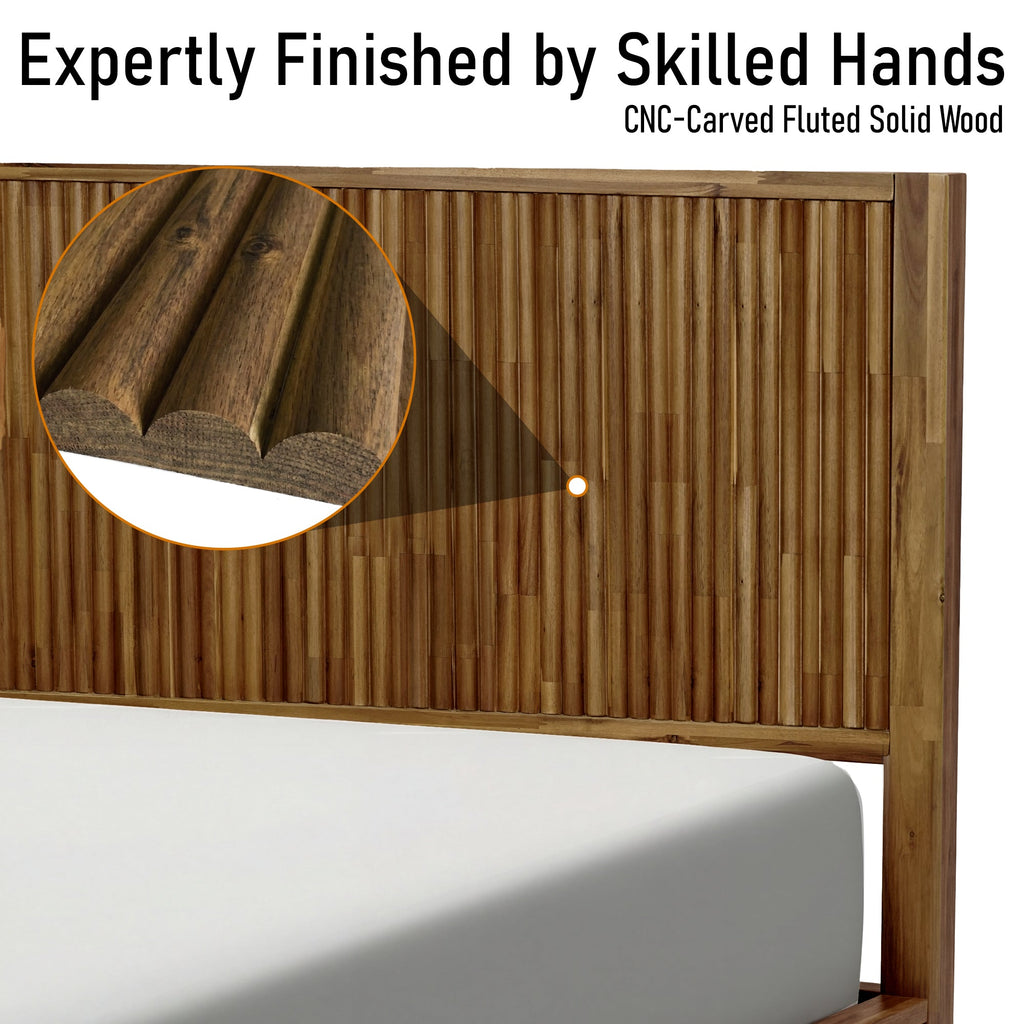 Bosk Solid Wood Bed Frame | Bed Frame | Wiccan Center