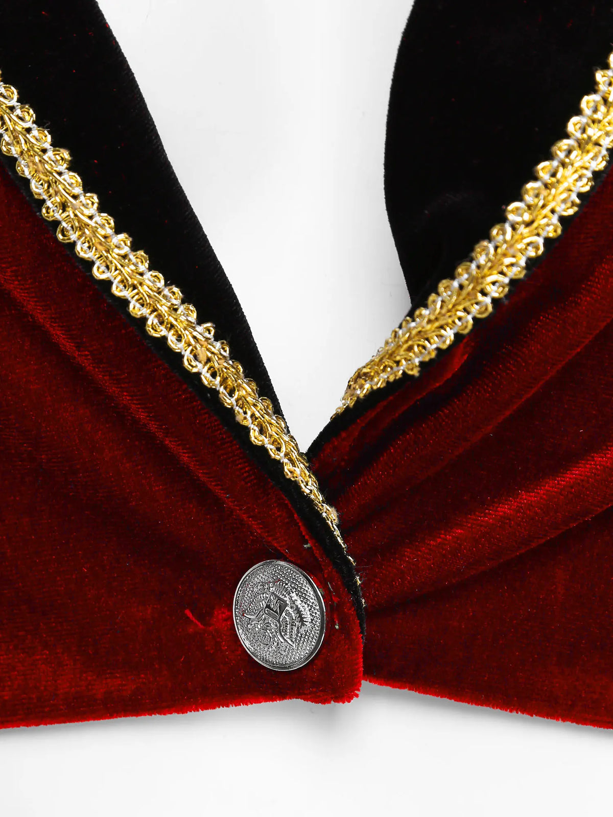 Velvet Circus Ringmaster Gold-Trimmed Swallow-Tail Blazer Coat | Jackets | Wiccan Center