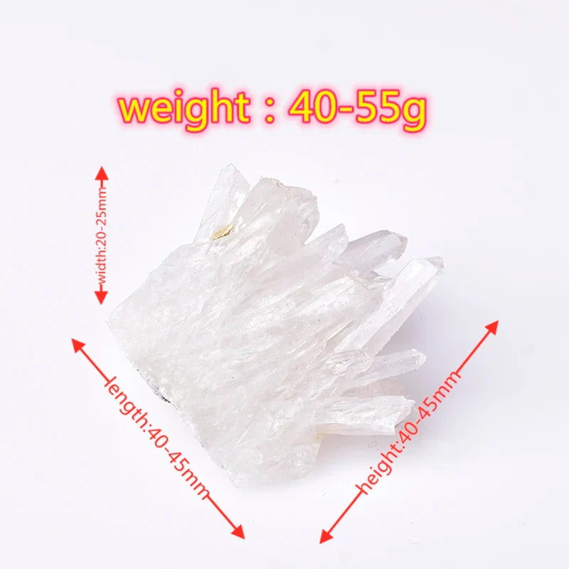 1PC Natural White Crystal Cluster Quartz Crystal