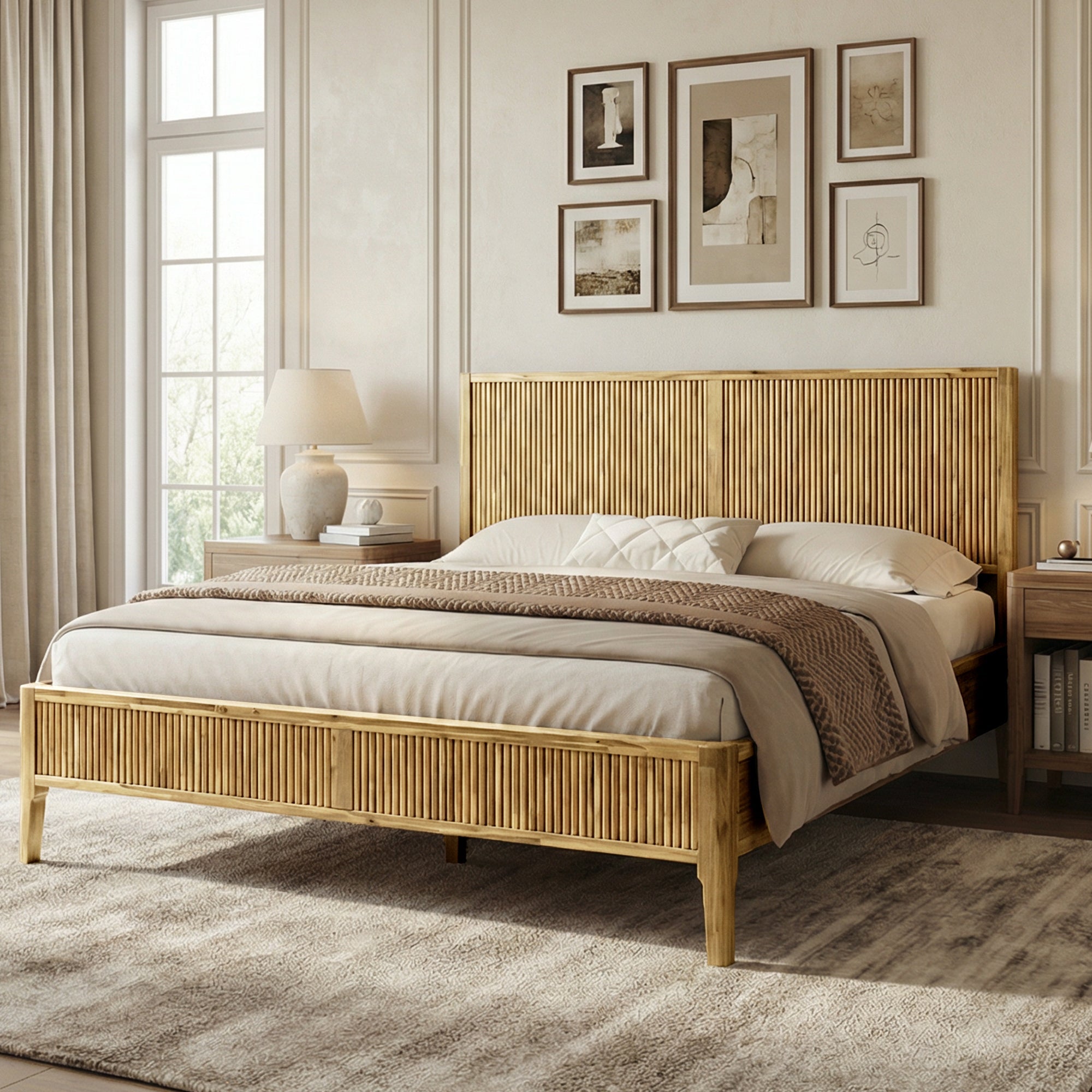 Bosk Solid Wood Bed Frame | Bed Frame | Wiccan Center