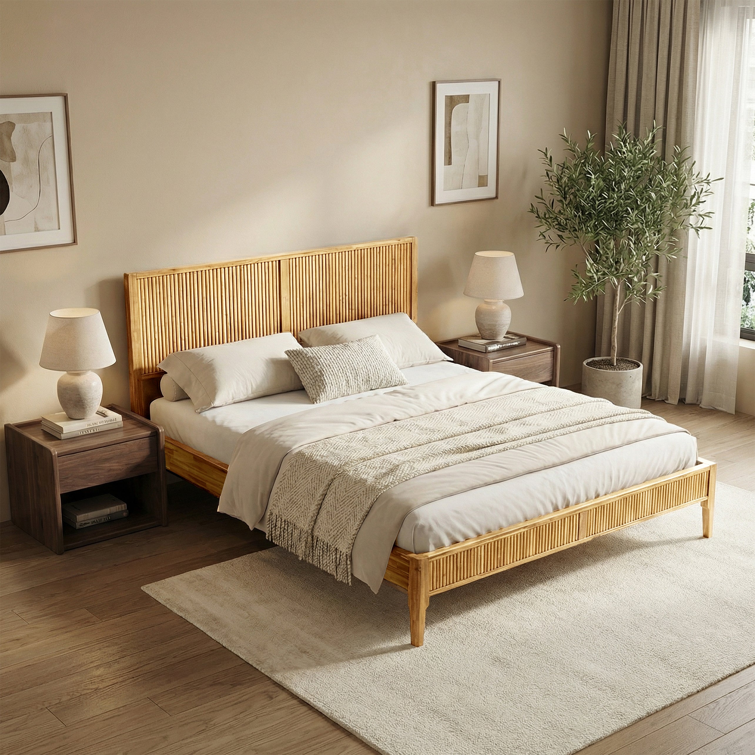 Bosk Solid Wood Bed Frame | Bed Frame | Wiccan Center