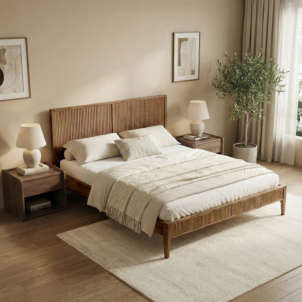 Bosk Solid Wood Bed Frame | Bed Frame | Wiccan Center