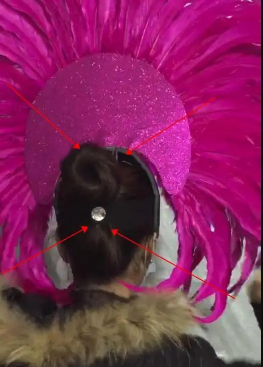 FASHIONABLE AND EXQUISITE HEADDRESS FEATHERS SAMBA DANCE CARNIVAL HALLOWEEN PARTY LATIN DANCE BAR PERFORMANCE HAT MASQUERADE
