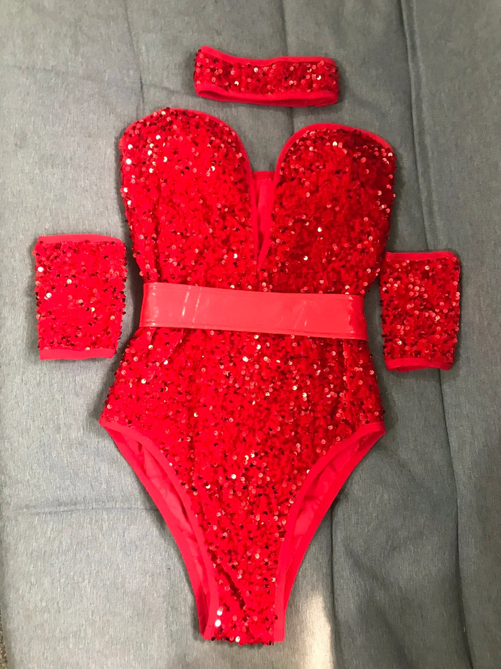 The Stardust Prism Sequin Bodysuit – Colorful High-Cut Rave & Gogo Dancewear | Costume Sets | Wiccan Center