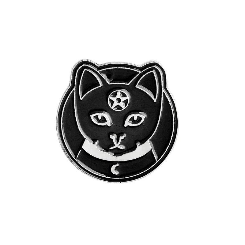 Black & White Witchy Pins | Pins | Wiccan Center