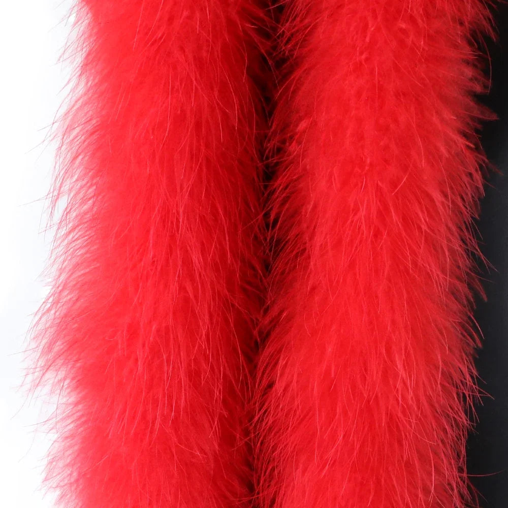 Fluffy Marabou Turkey Feather Boa (2 Meters)