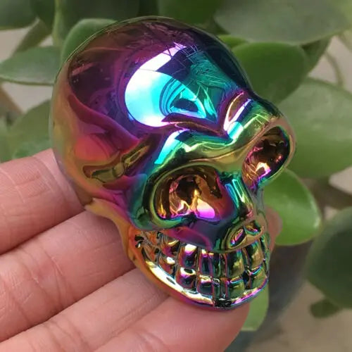 Rainbow Hematite Crystal Skull | Crystals | Wiccan Center