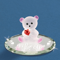 "I Love You" Glass Bear Figurine