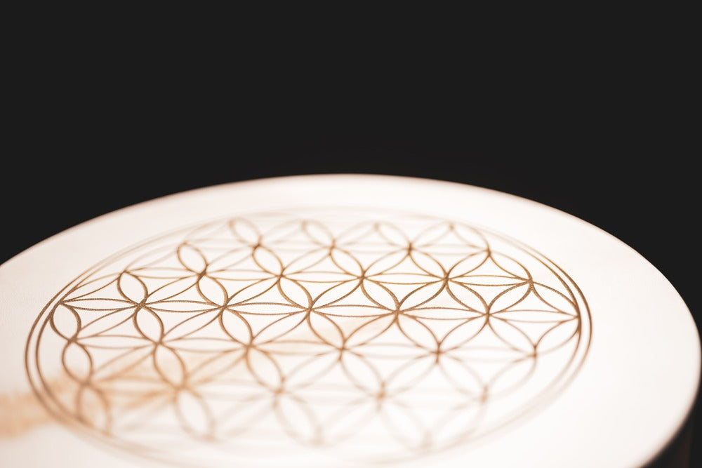 16" Designed Hand Drum, Flower of Life | | Wiccan Center