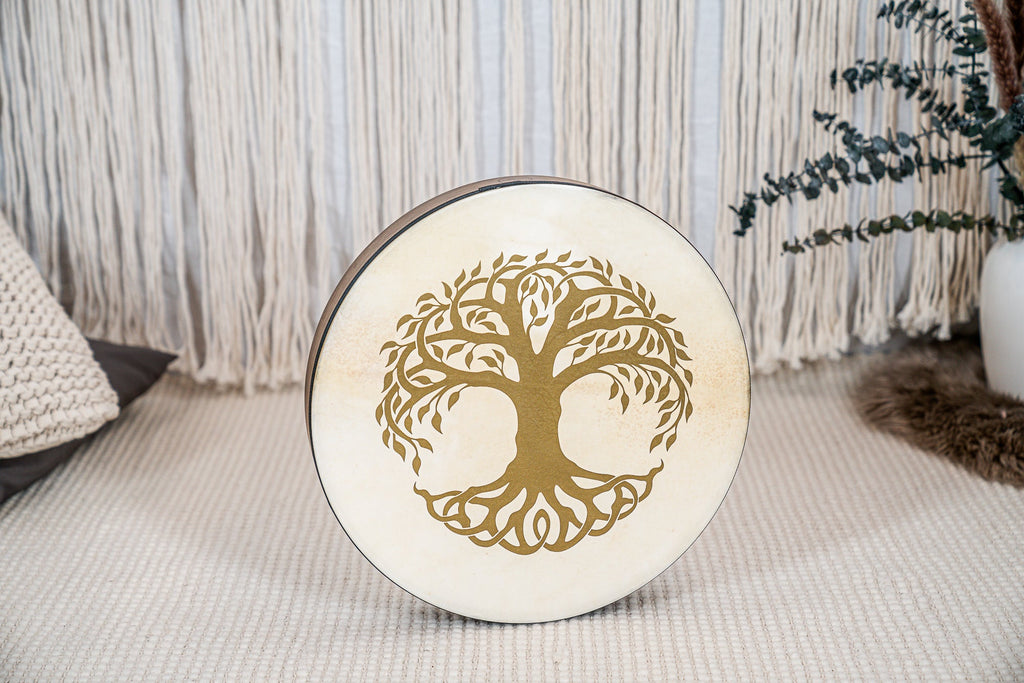 16" Designed Hand Drum, Tree of Life | | Wiccan Center