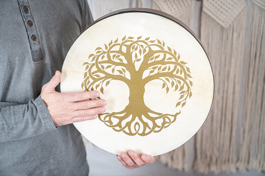 16" Designed Hand Drum, Tree of Life | | Wiccan Center