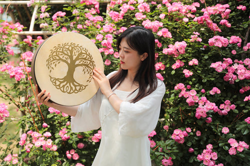 16" Designed Hand Drum, Tree of Life | | Wiccan Center
