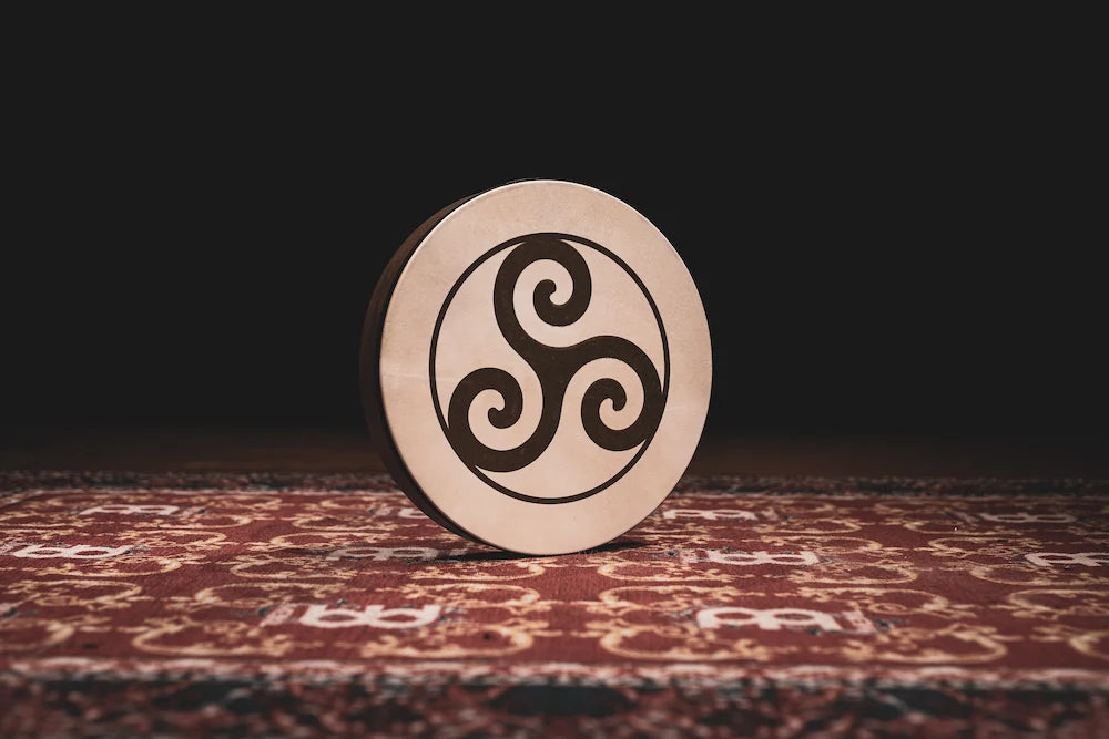 16" Designed Hand Drum, Triskele | | Wiccan Center