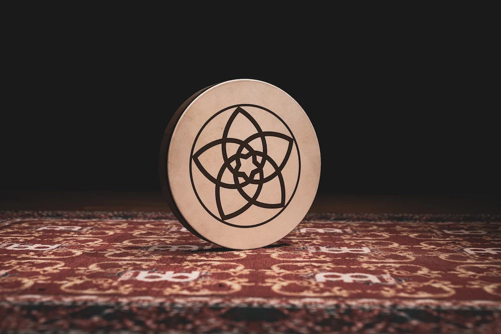 16" Designed Hand Drum, Venus Flower | | Wiccan Center