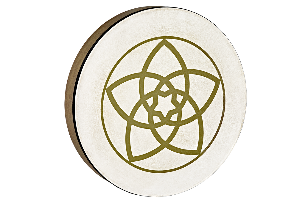 16" Designed Hand Drum, Venus Flower | | Wiccan Center