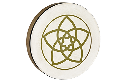 16" Designed Hand Drum, Venus Flower | | Wiccan Center