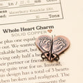 Copper Whole Heart Breakable Charm Set | Artwork | Wiccan Center