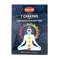 HEM 7 Chakra Jumbo Backflow Incense Cones | Incense | Wiccan Center