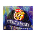 HEM Attracts Money Incense Cones | Incense | Wiccan Center