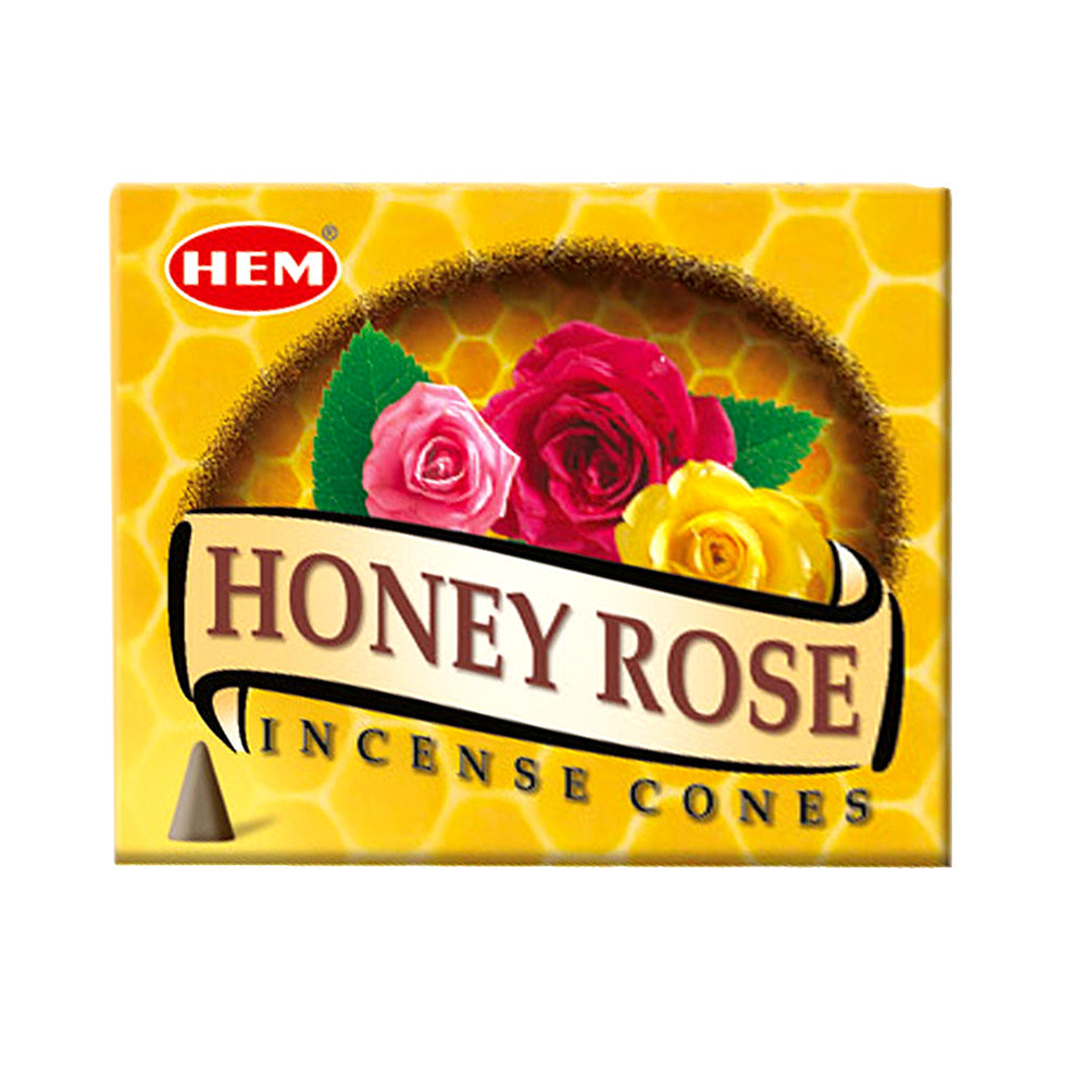 HEM Honey Rose Incense Cones | Incense | Wiccan Center