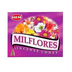 HEM Milflores Incense Cones | Incense | Wiccan Center