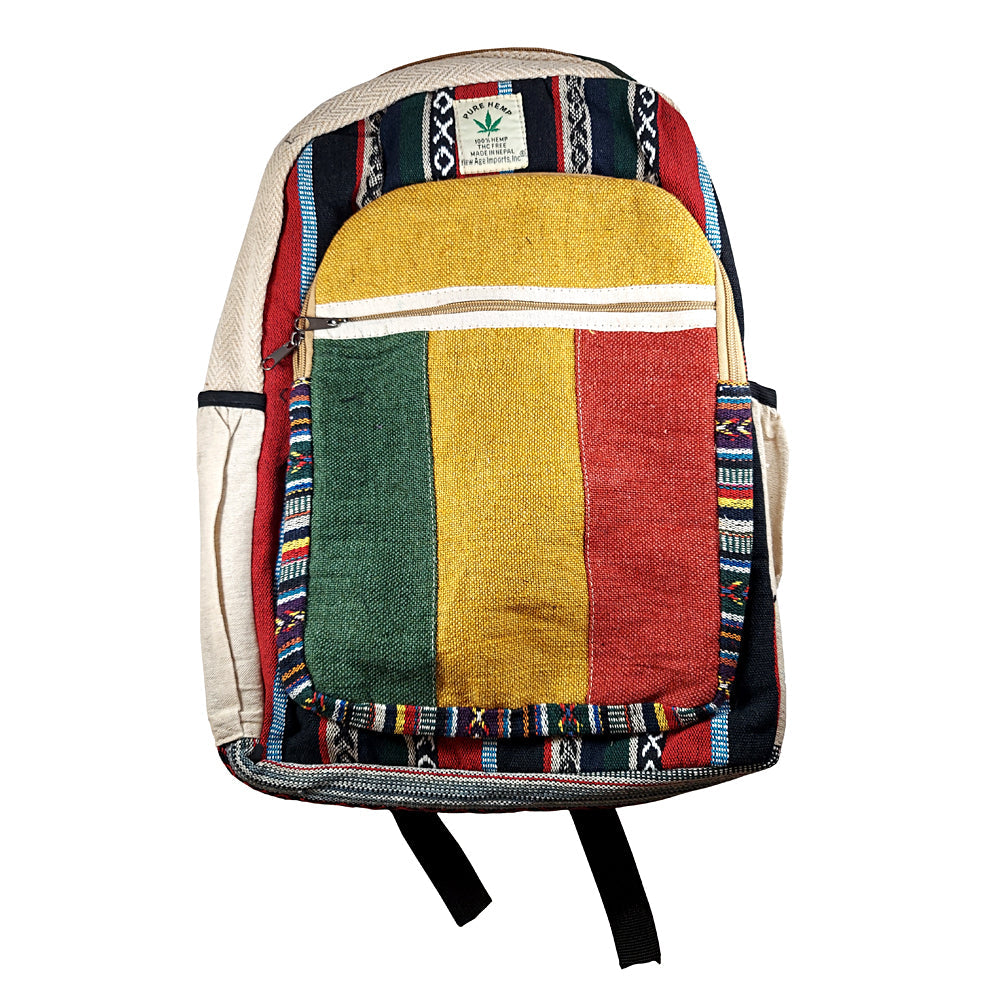 HEMP Rasta Color Backpack | Backpack | Wiccan Center