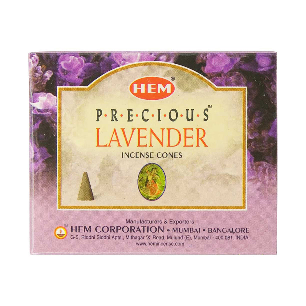 HEM Precious Lavender Incense Cones | Incense | Wiccan Center