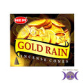 HEM Gold Rain Incense Cones | Incense | Wiccan Center