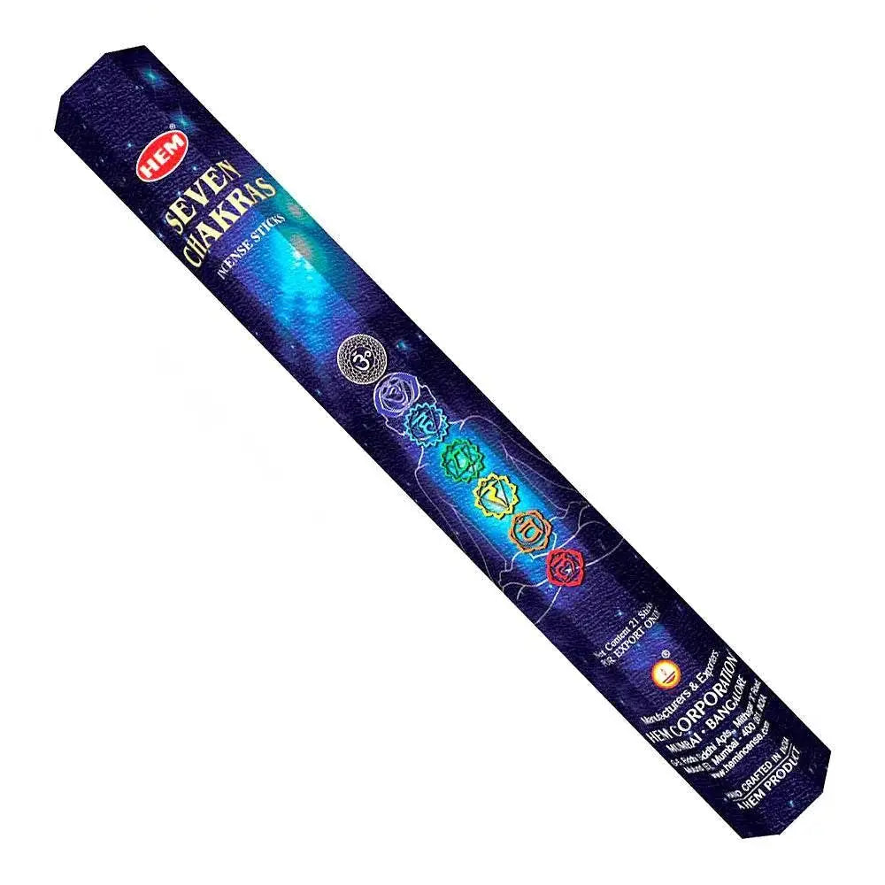 Incense Stick - Seven Chakra - 20ct | Incense Sticks | Wiccan Center