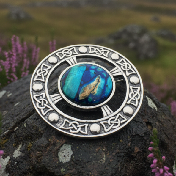 Celtic Heathergems Brooch - Handmade in Scotland | Brooch | Wiccan Center