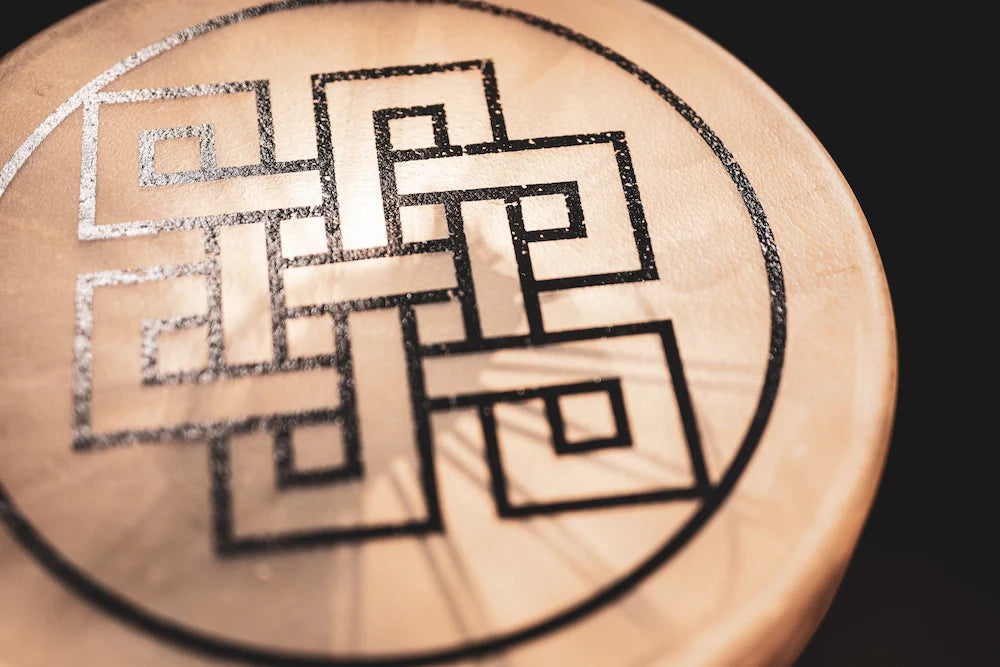 15" Native American-Style Hoop Drum, Endless Knot | | Wiccan Center
