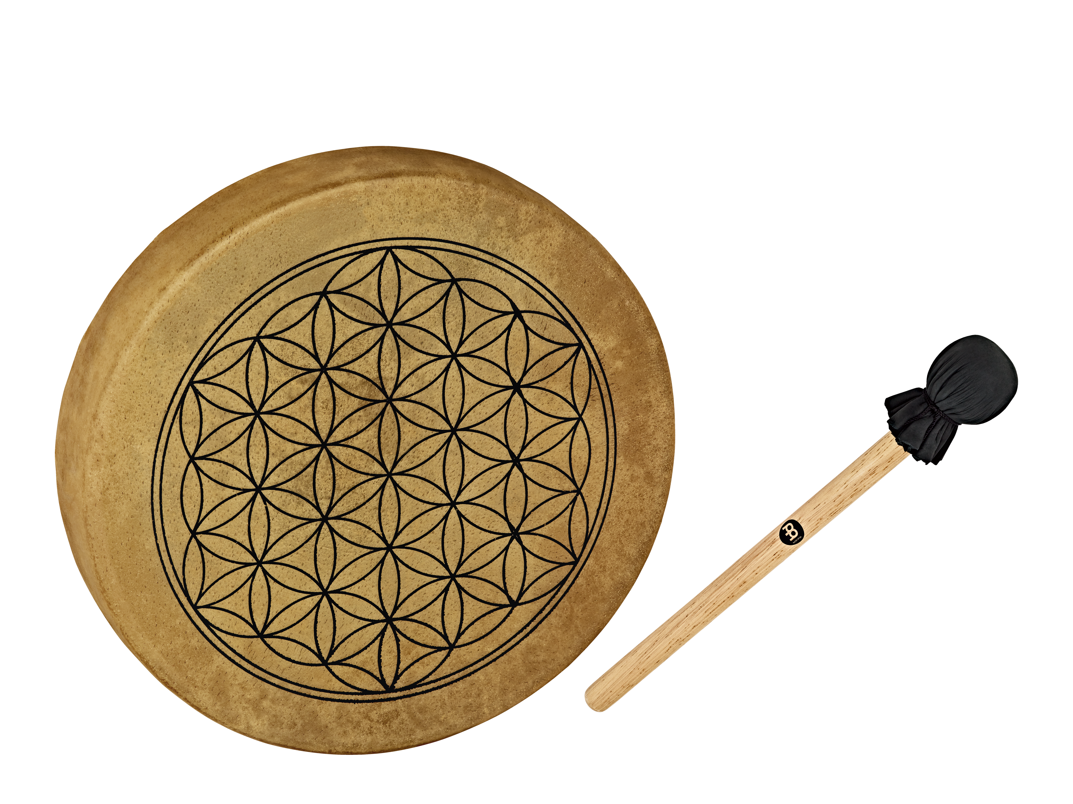 15" Native American-Style Hoop Drum, Flower of Life | | Wiccan Center
