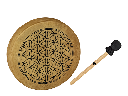 15" Native American-Style Hoop Drum, Flower of Life | | Wiccan Center