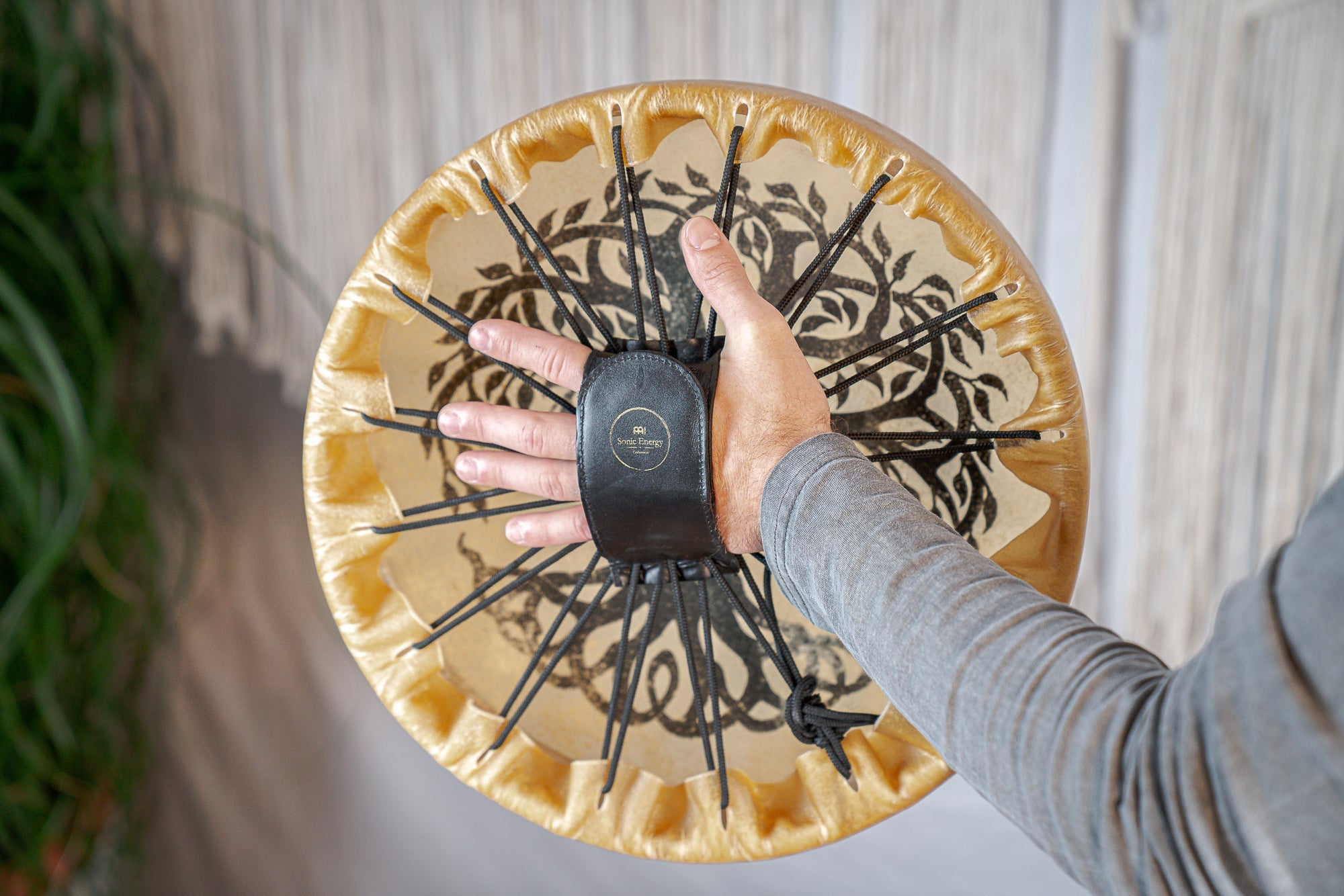 15" Native American-Style Hoop Drum, Tree of Life | | Wiccan Center