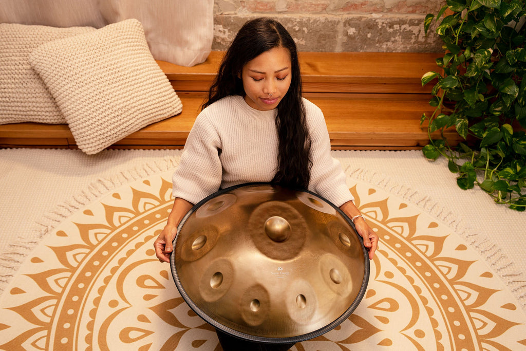 Sensory Handpan, D Amara, 10 Notes, Vintage Gold | | Wiccan Center