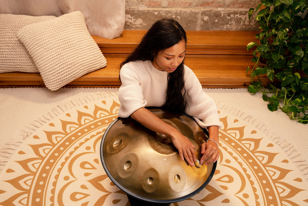Sensory Handpan, D Amara, 10 Notes, Vintage Gold | | Wiccan Center