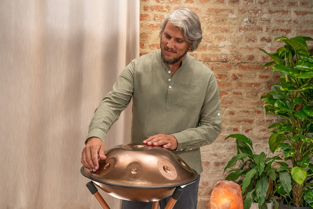 Sensory Handpan, F Pygmy, 11 Notes, Vintage Copper | | Wiccan Center