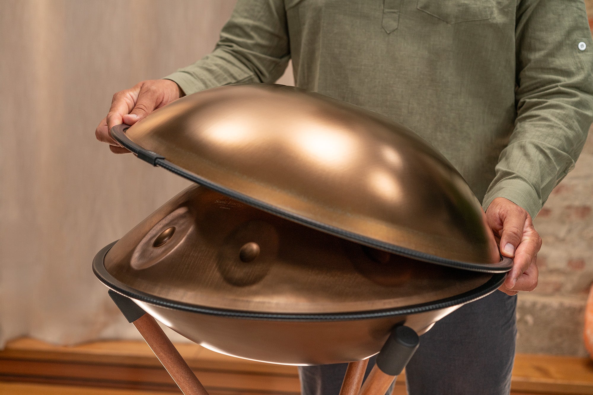 Sensory Handpan, F Pygmy, 11 Notes, Vintage Copper | | Wiccan Center