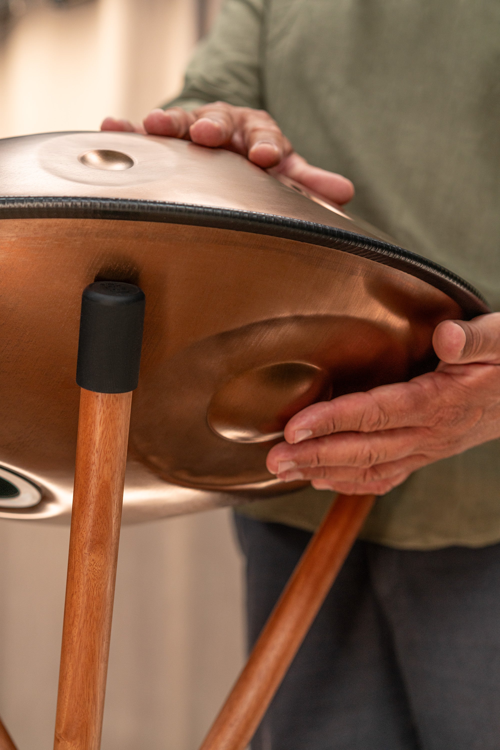 Sensory Handpan, F Pygmy, 11 Notes, Vintage Copper | | Wiccan Center